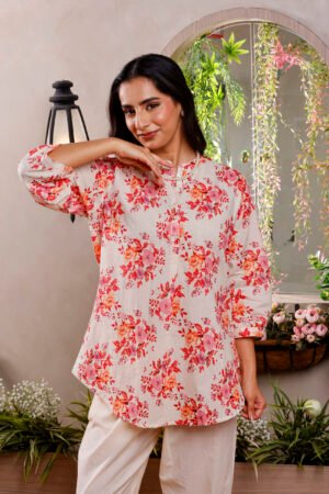 Floral Cotton Kurti