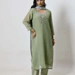 Nayel Sage Silk Set