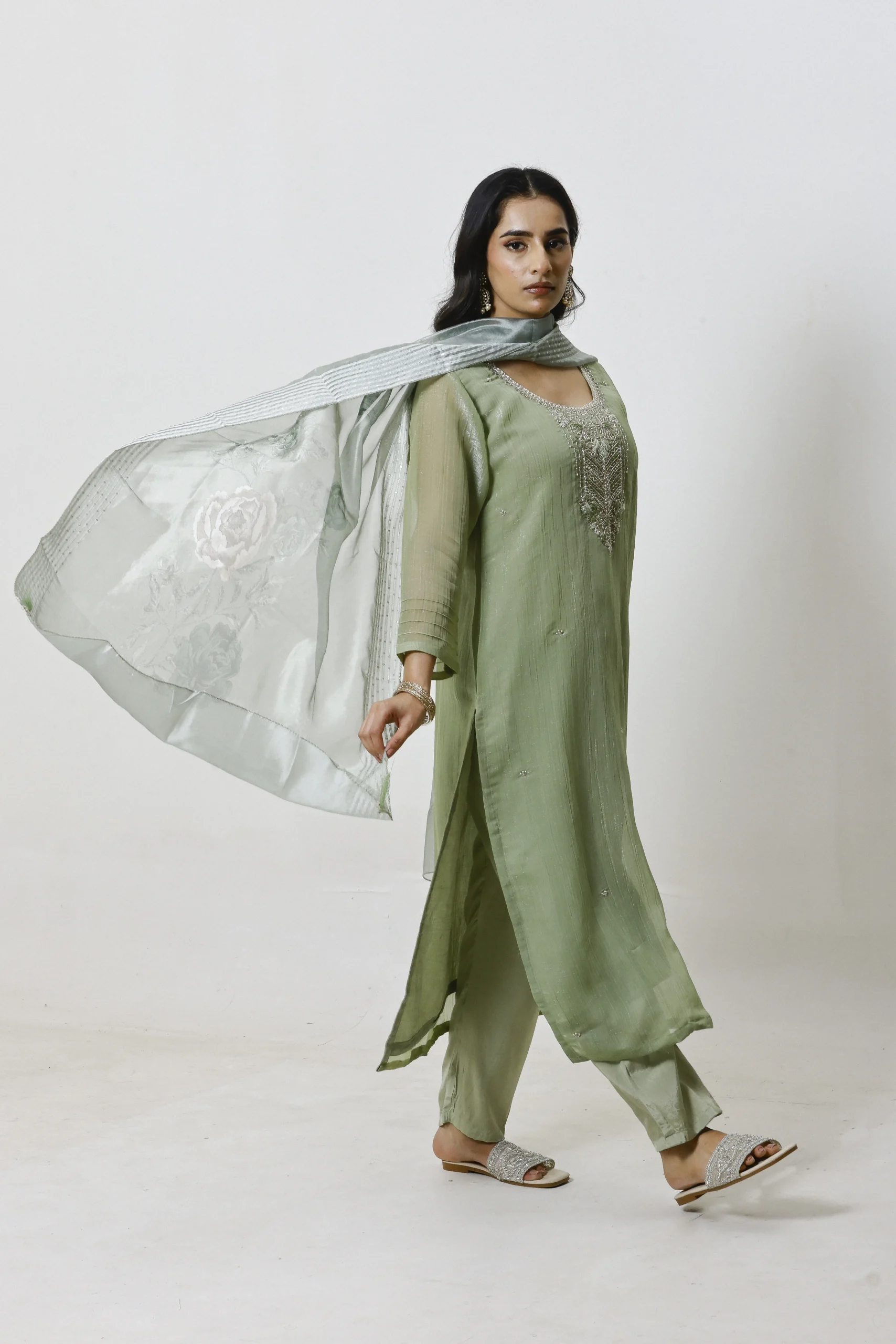 Nayel Sage Silk Set - Image 5