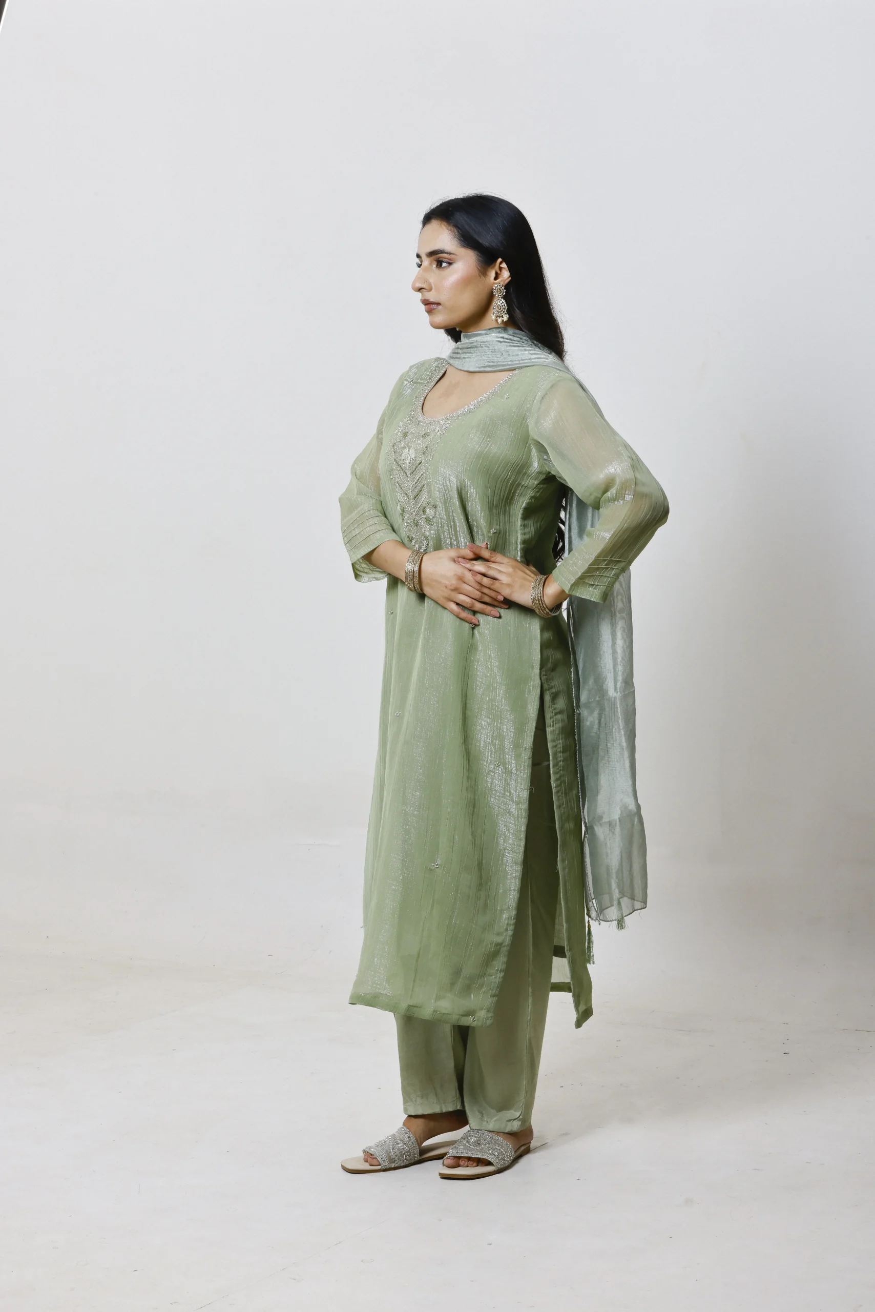 Nayel Sage Silk Set - Image 4
