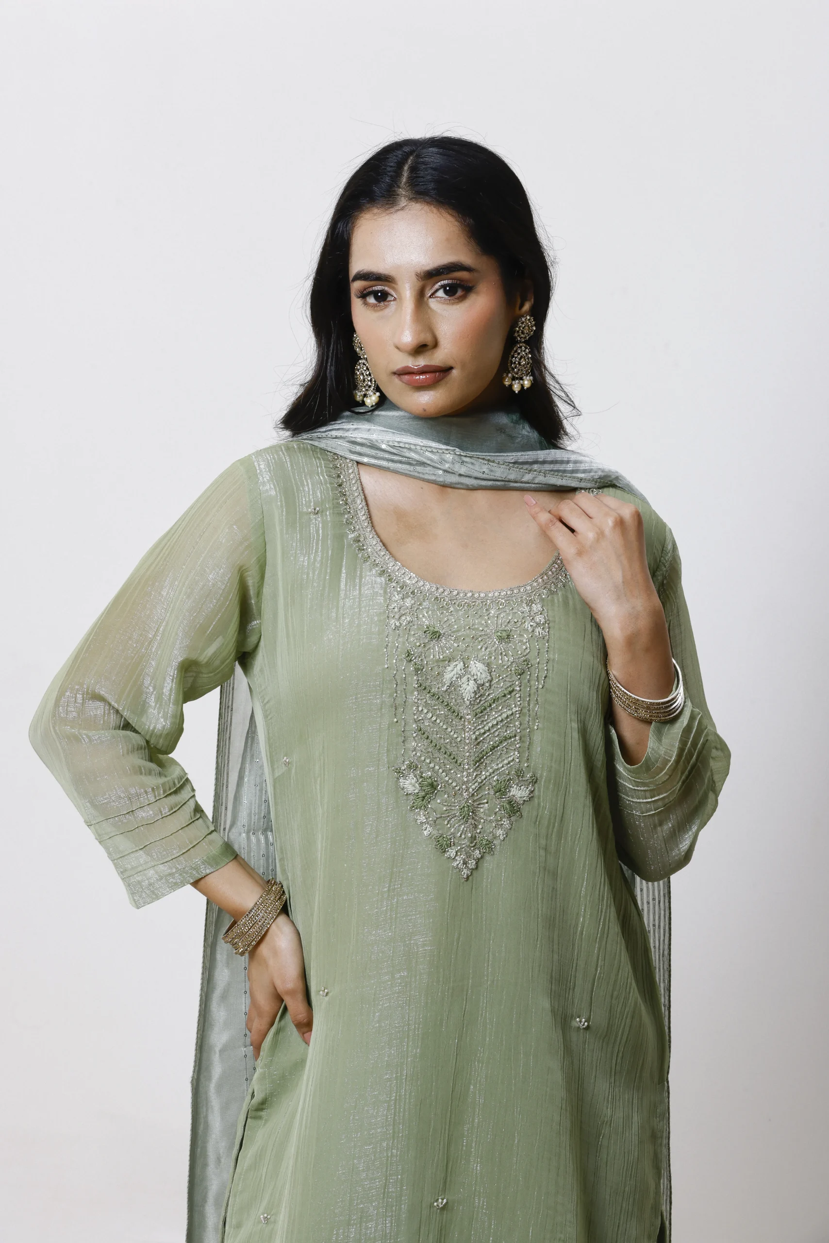 Nayel Sage Silk Set - Image 2