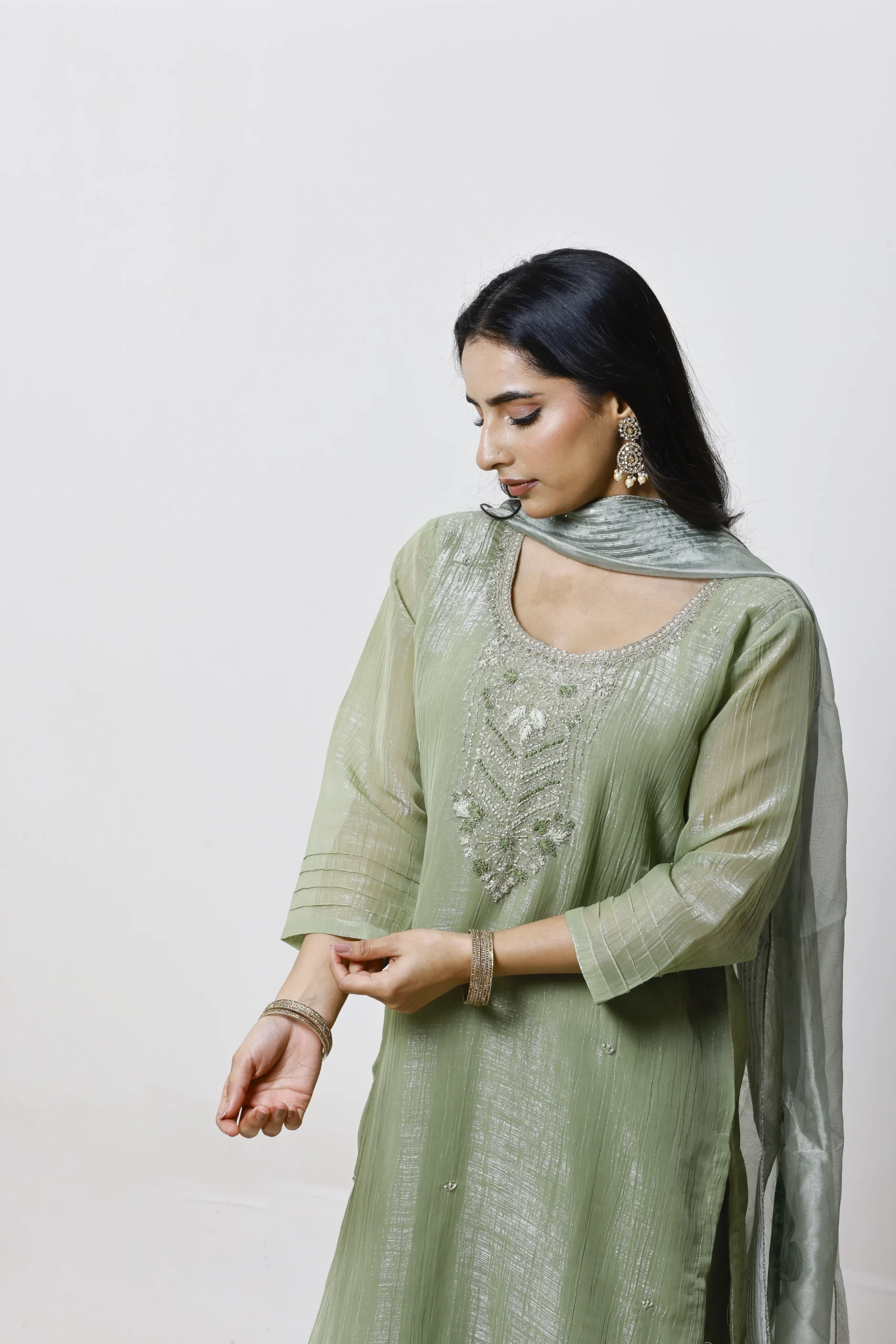 Nayel Sage Silk Set - Image 3