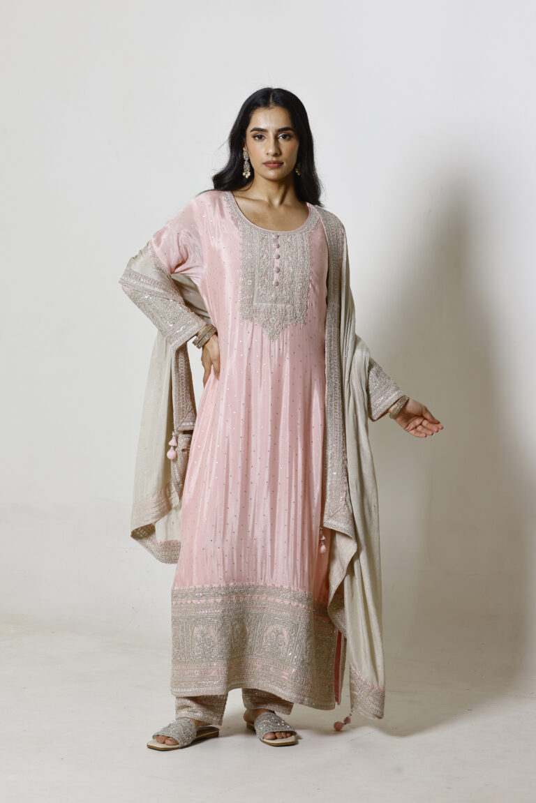Azeem Pink Suit Set